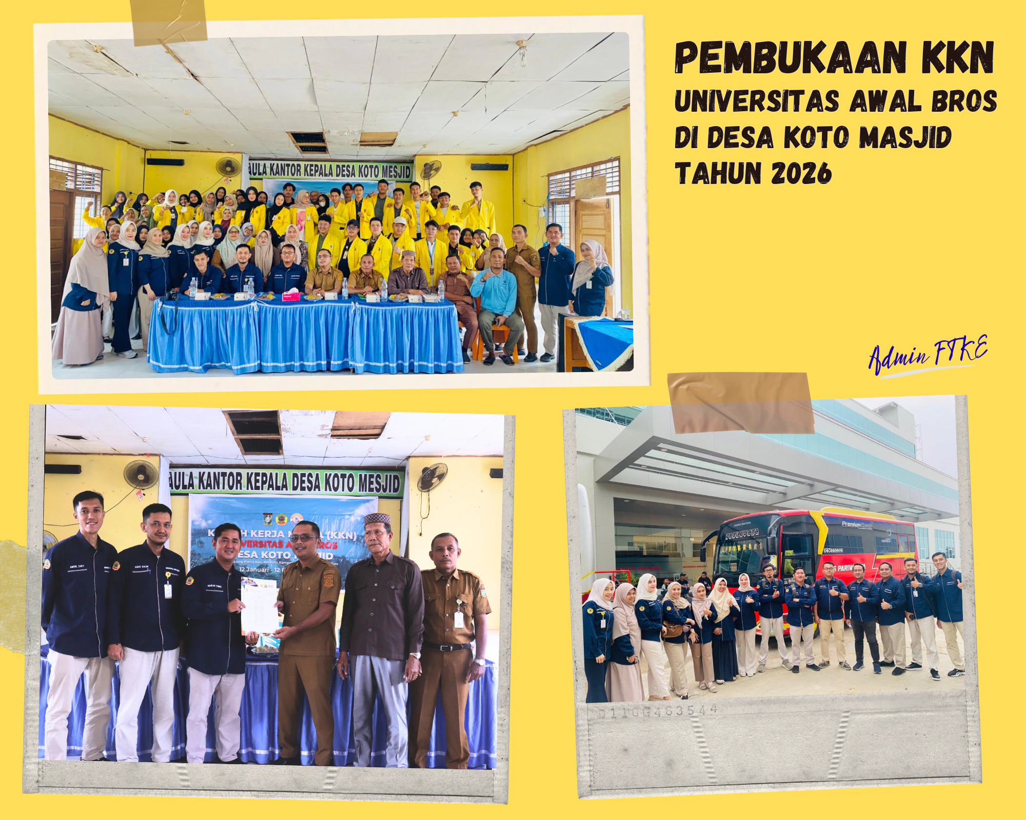 Pembukaan KKN Universitas Awal Bros Resmi Digelar di Desa Koto Masjid